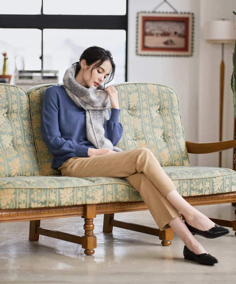 PYLAD38270 CHRISTIAN AUJARD(小さいサイズ)(メゾン ドゥ サンク) 裏起毛ステックパンツ ライトブラウン