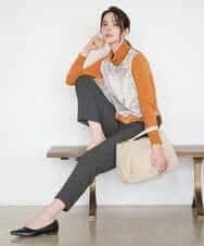 PYLAD38270 CHRISTIAN AUJARD(小さいサイズ)(メゾン ドゥ サンク) 裏起毛ステックパンツ ライトブラウン