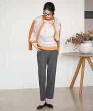 PYLAD38270 CHRISTIAN AUJARD(小さいサイズ)(メゾン ドゥ サンク) 裏起毛ステックパンツ ライトブラウン