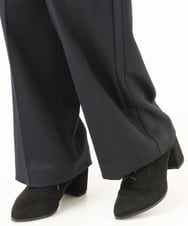 PYLAG37360 CHRISTIAN AUJARD(小さいサイズ)(メゾン ドゥ サンク) ストレッチウールセミワイドパンツ ネイビー