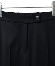 PYLAG37360 CHRISTIAN AUJARD(小さいサイズ)(メゾン ドゥ サンク) ストレッチウールセミワイドパンツ ネイビー