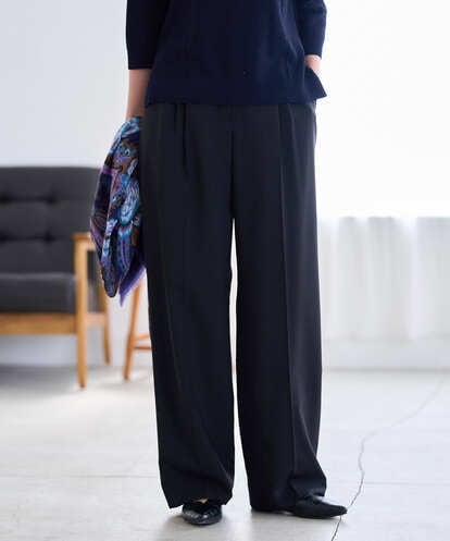 PYLAH07330 CHRISTIAN AUJARD(小さいサイズ) [セットアップ対応]ファインウールワイドパンツ