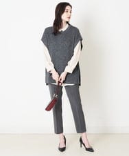 PYLAS23250 CHRISTIAN AUJARD(小さいサイズ)(メゾン ドゥ サンク) 2WAYストレッチスティックパンツ グレー