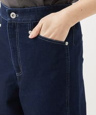 PYLEA29330 CHRISTIAN AUJARD(小さいサイズ)(メゾン ドゥ サンク) シャイニーデニムパンツ ネイビー