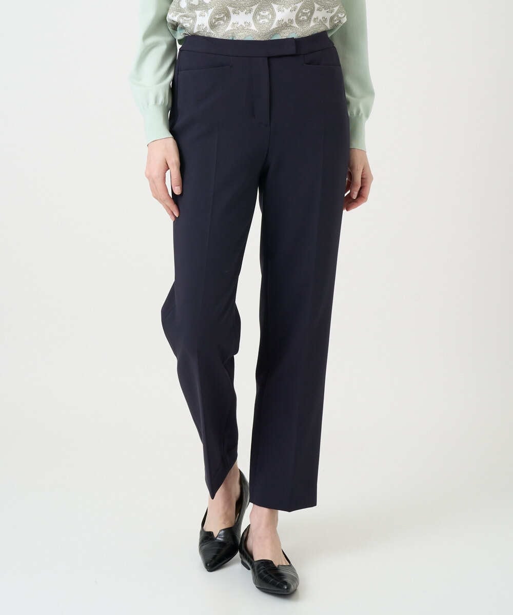 PYLEE06260 CHRISTIAN AUJARD(小さいサイズ)(メゾン ドゥ サンク) センタープレス美シルエットパンツ アイボリー