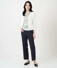 PYLEE06260 CHRISTIAN AUJARD(小さいサイズ)(メゾン ドゥ サンク) センタープレス美シルエットパンツ アイボリー