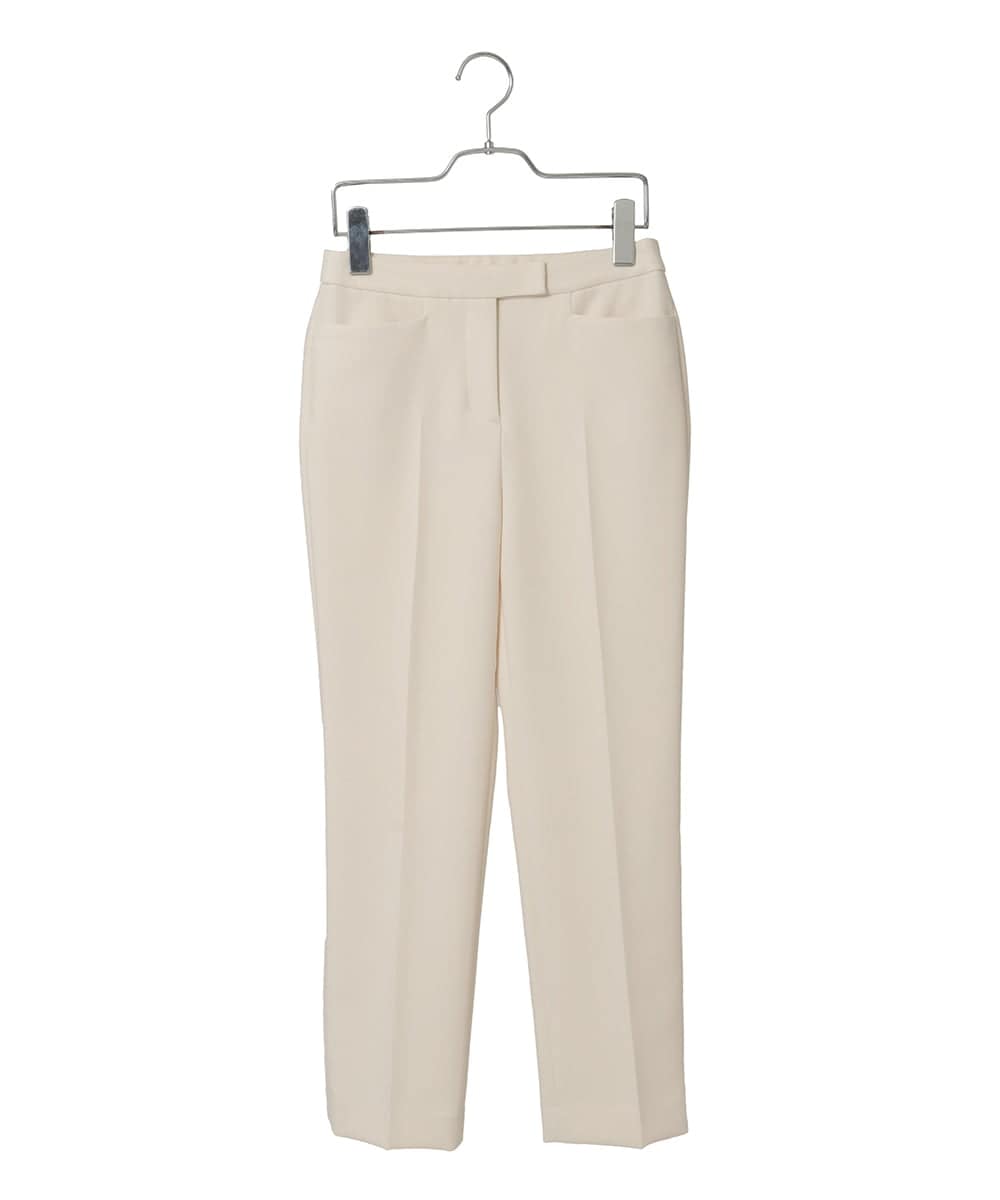 PYLEE06260 CHRISTIAN AUJARD(小さいサイズ)(メゾン ドゥ サンク) センタープレス美シルエットパンツ アイボリー
