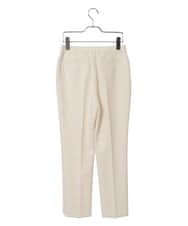 PYLEE06260 CHRISTIAN AUJARD(小さいサイズ)(メゾン ドゥ サンク) センタープレス美シルエットパンツ アイボリー