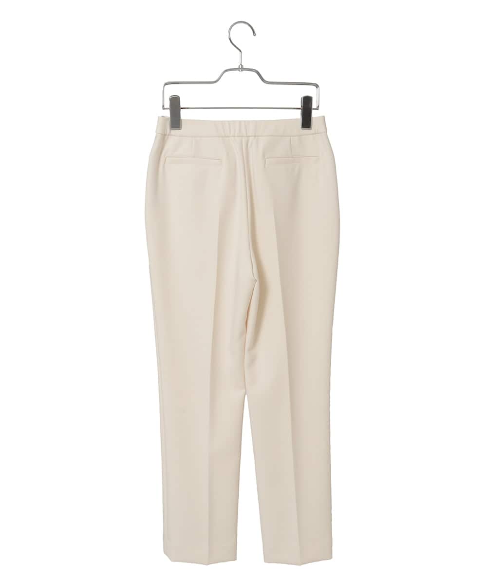 PYLEE06260 CHRISTIAN AUJARD(小さいサイズ)(メゾン ドゥ サンク) センタープレス美シルエットパンツ アイボリー
