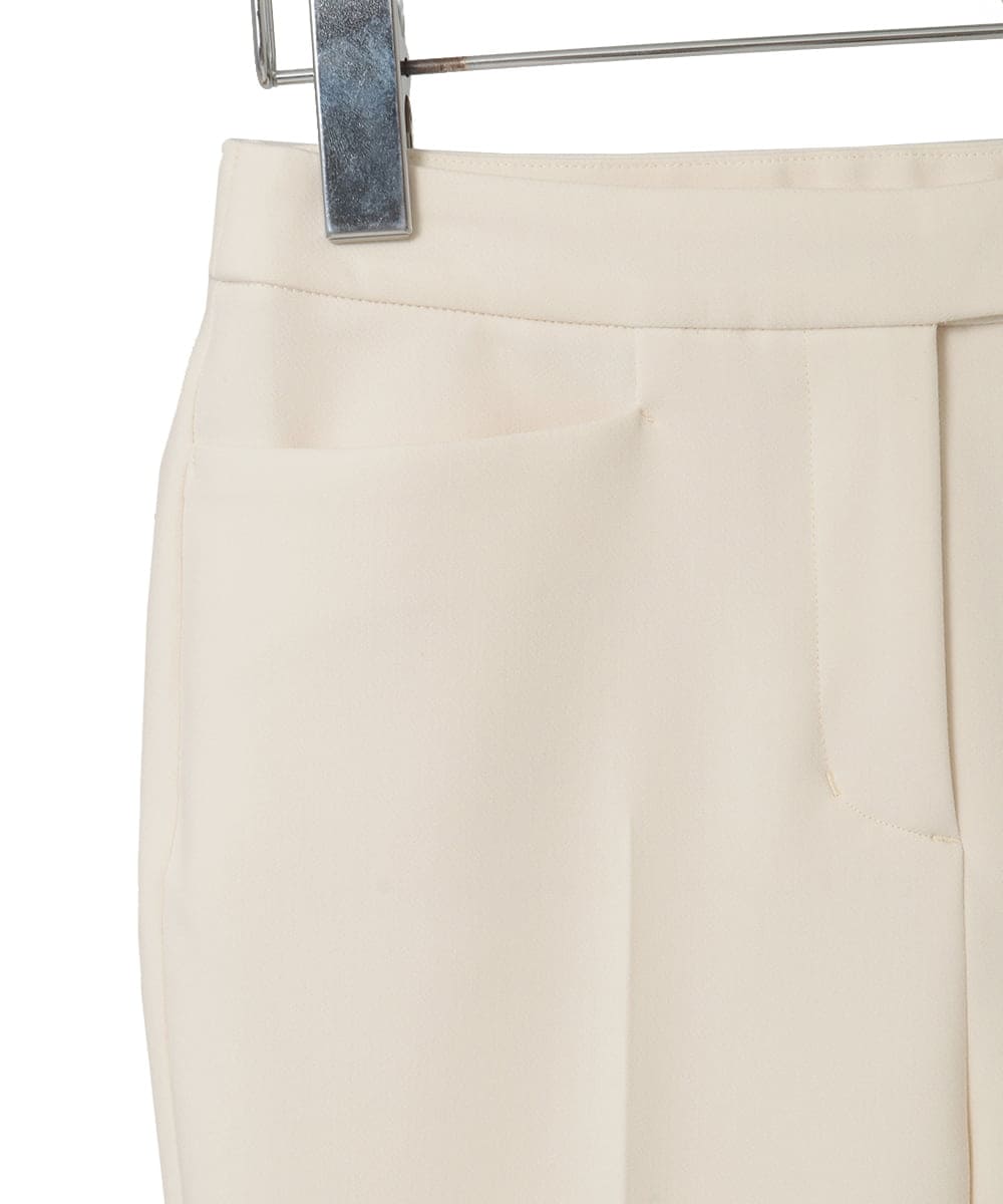 PYLEE06260 CHRISTIAN AUJARD(小さいサイズ)(メゾン ドゥ サンク) センタープレス美シルエットパンツ アイボリー