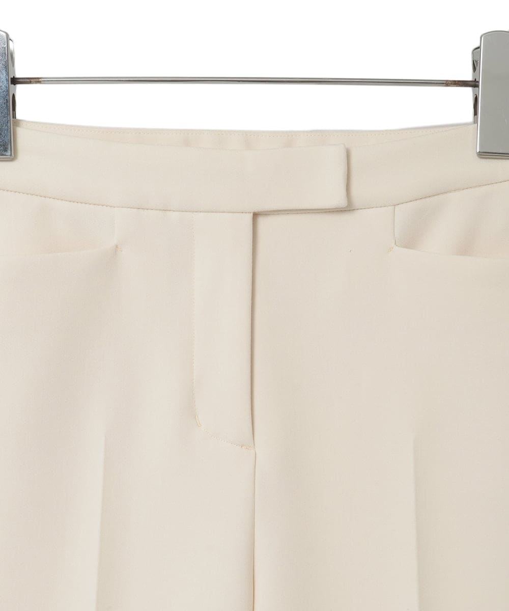 PYLEE06260 CHRISTIAN AUJARD(小さいサイズ)(メゾン ドゥ サンク) センタープレス美シルエットパンツ アイボリー