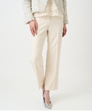 PYLEE06260 CHRISTIAN AUJARD(小さいサイズ)(メゾン ドゥ サンク) センタープレス美シルエットパンツ アイボリー