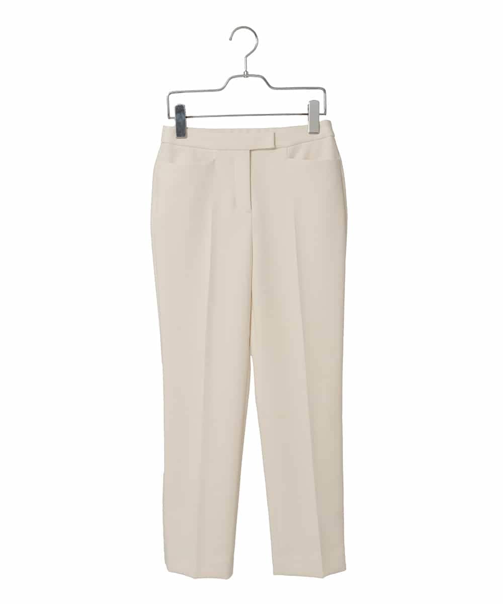 PYLEE06260 CHRISTIAN AUJARD(小さいサイズ)(メゾン ドゥ サンク) センタープレス美シルエットパンツ アイボリー