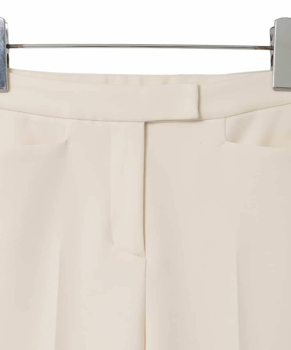 PYLEE06260 CHRISTIAN AUJARD(小さいサイズ)(メゾン ドゥ サンク) センタープレス美シルエットパンツ アイボリー