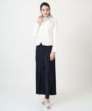 PYLEE15390 CHRISTIAN AUJARD(小さいサイズ)(メゾン ドゥ サンク) 2WAYストレッチワイドパンツ ネイビー