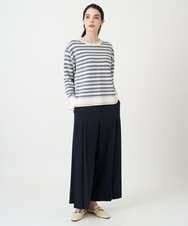 PYLEE15390 CHRISTIAN AUJARD(小さいサイズ)(メゾン ドゥ サンク) 2WAYストレッチワイドパンツ ネイビー