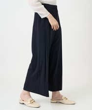 PYLEE15390 CHRISTIAN AUJARD(小さいサイズ)(メゾン ドゥ サンク) 2WAYストレッチワイドパンツ ネイビー