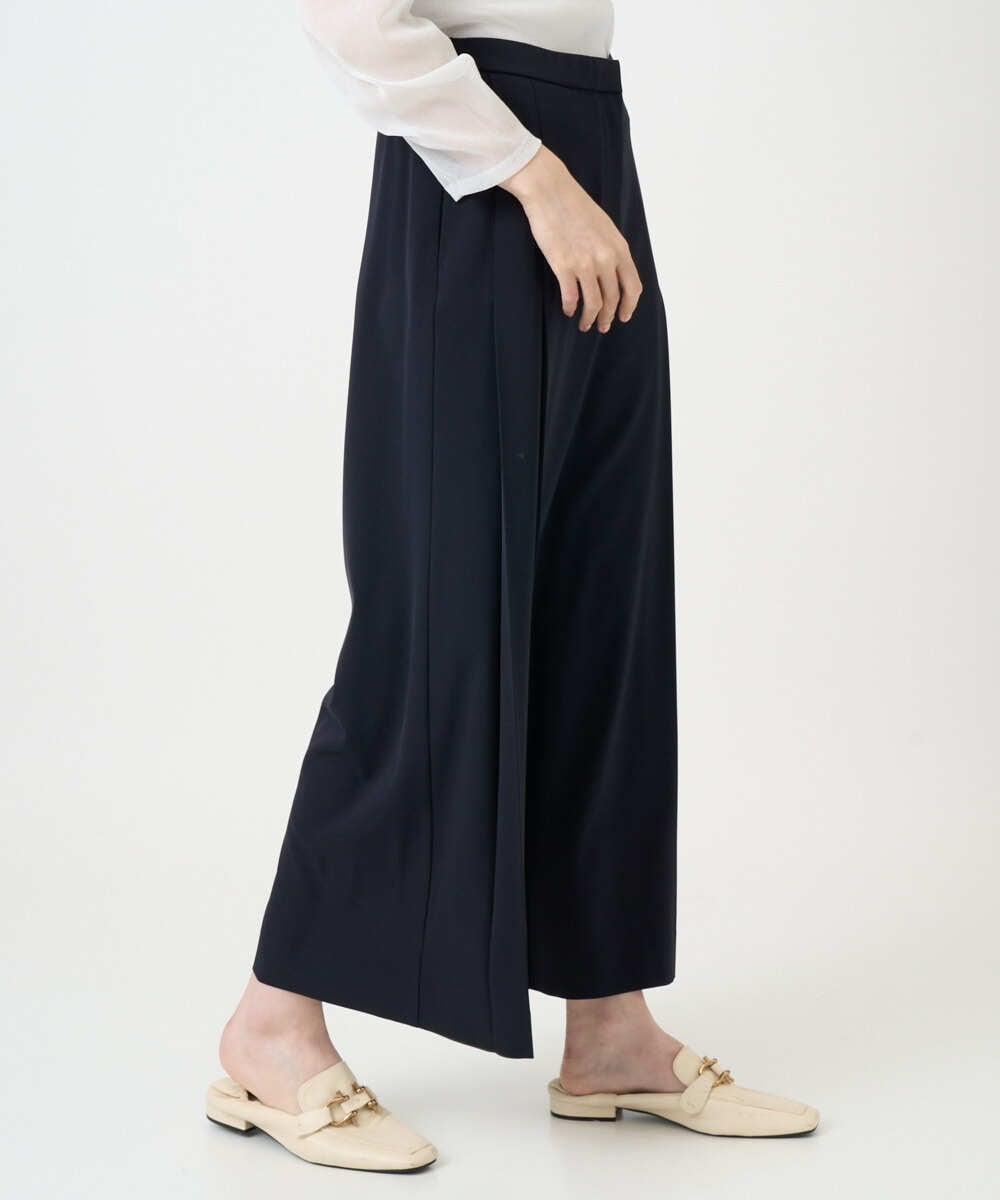 PYLEE15390 CHRISTIAN AUJARD(小さいサイズ)(メゾン ドゥ サンク) 2WAYストレッチワイドパンツ ネイビー