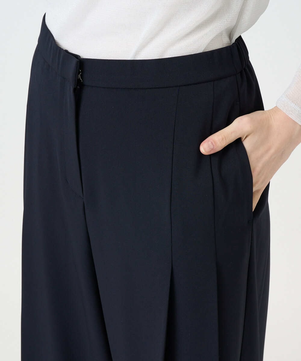 PYLEE15390 CHRISTIAN AUJARD(小さいサイズ)(メゾン ドゥ サンク) 2WAYストレッチワイドパンツ ネイビー