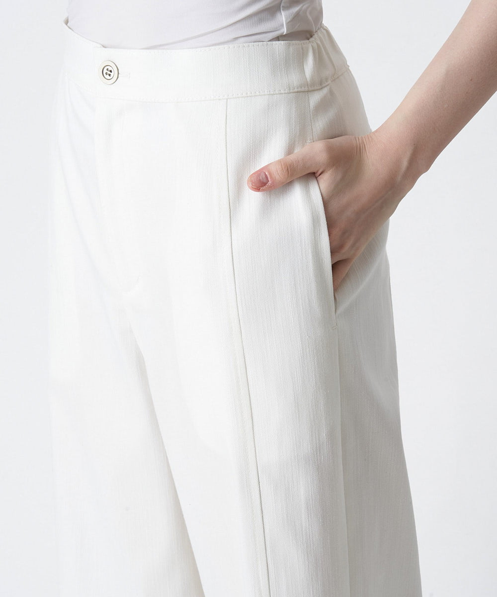 PYLES53290 CHRISTIAN AUJARD(小さいサイズ)(メゾン ドゥ サンク) シャンブレーデニムパンツ ネイビー