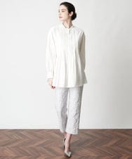 PYLES65390 CHRISTIAN AUJARD(小さいサイズ)(メゾン ドゥ サンク) フクレジャカードスティックパンツ ライトグレー