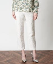 PYLES65390 CHRISTIAN AUJARD(小さいサイズ)(メゾン ドゥ サンク) フクレジャカードスティックパンツ ライトグレー