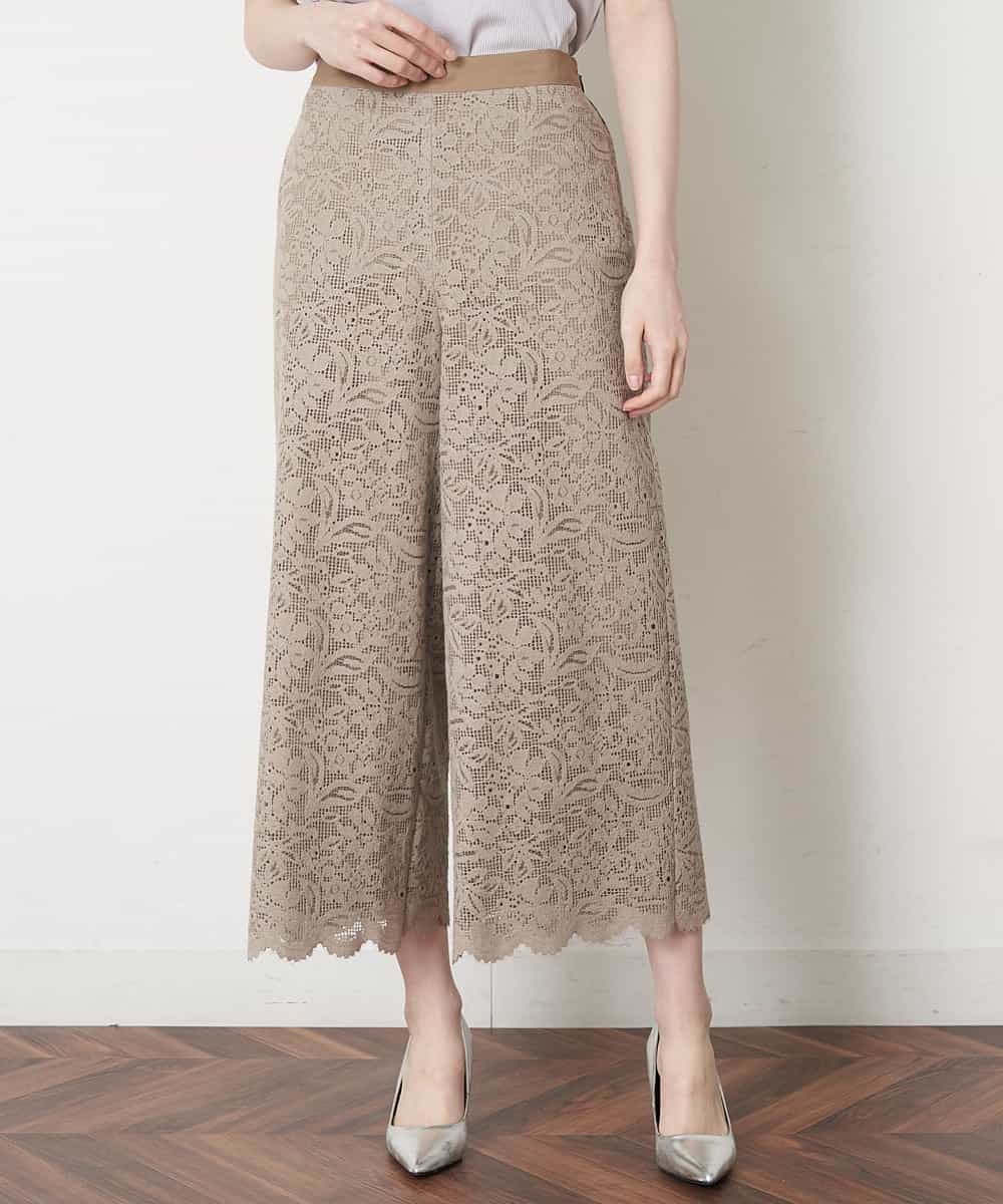 オーガニックコットンレースパンツ ガウチョ ワイドパンツ Christian Aujard 小さいサイズ メゾン ドゥ サンク イトキンオンラインストア