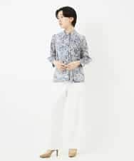 PYLGA36270 CHRISTIAN AUJARD(小さいサイズ)(メゾン ドゥ サンク) ウエストゴムストレートパンツ ベージュ