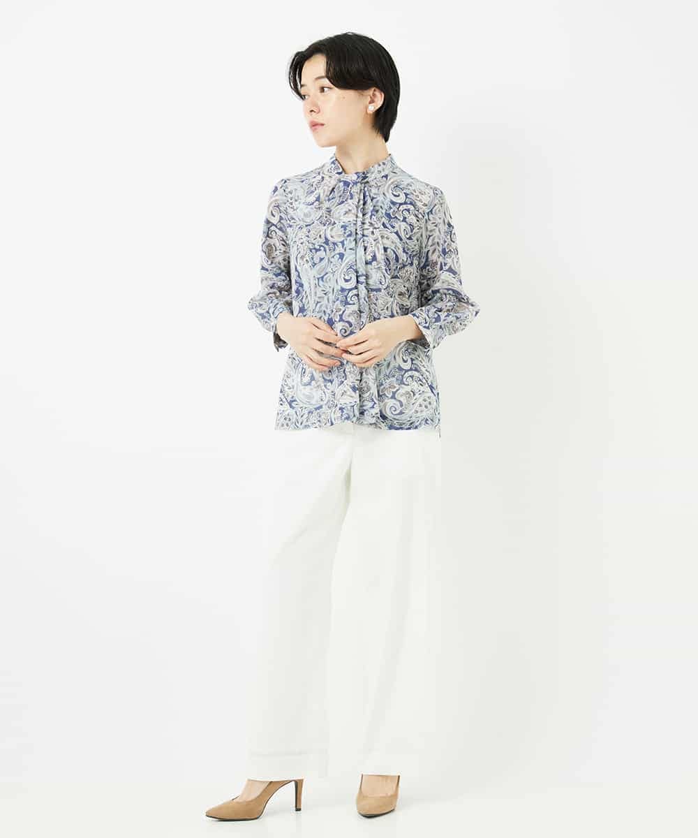 PYLGA36270 CHRISTIAN AUJARD(小さいサイズ)(メゾン ドゥ サンク) ウエストゴムストレートパンツ ベージュ