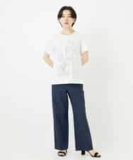 PYLGA45300 CHRISTIAN AUJARD(小さいサイズ)(メゾン ドゥ サンク) 【セットアップ対応】ストレートパンツ ネイビー