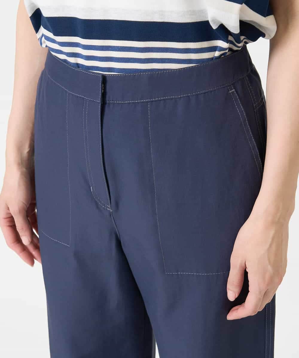 PYLGA45300 CHRISTIAN AUJARD(小さいサイズ)(メゾン ドゥ サンク) 【セットアップ対応】ストレートパンツ ネイビー