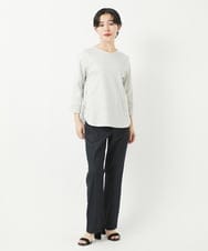 PYLGB15330 CHRISTIAN AUJARD(小さいサイズ)(メゾン ドゥ サンク) [セットアップ対応]ヘリンボーン柄ジャージーパンツ 墨黒