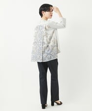 PYLGB15330 CHRISTIAN AUJARD(小さいサイズ)(メゾン ドゥ サンク) [セットアップ対応]ヘリンボーン柄ジャージーパンツ 墨黒