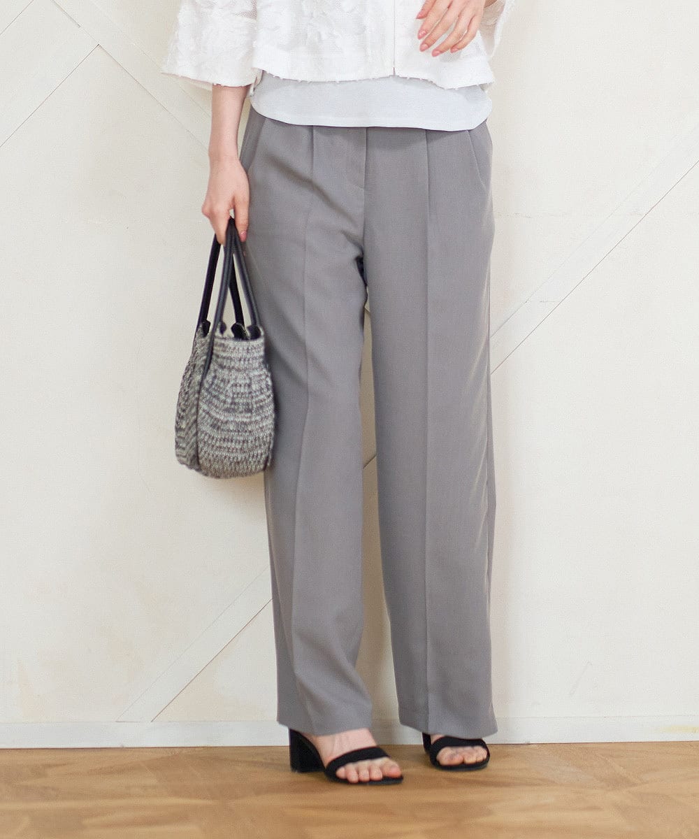 PYLGD21360 CHRISTIAN AUJARD(小さいサイズ)(メゾン ドゥ サンク) [セットアップ対応]セミワイドパンツ ベージュ系