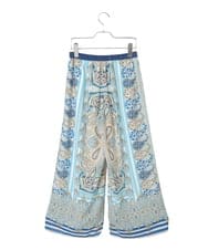 PYLGD25430 CHRISTIAN AUJARD(小さいサイズ)(メゾン ドゥ サンク) マリンブルーペーズリーパンツ ブルー系