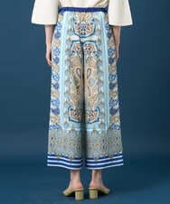 PYLGD25430 CHRISTIAN AUJARD(小さいサイズ)(メゾン ドゥ サンク) マリンブルーペーズリーパンツ ブルー系