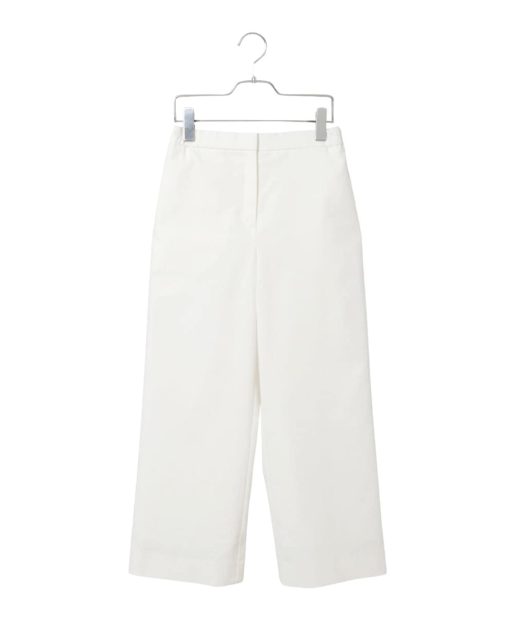PYLGD31290 CHRISTIAN AUJARD(小さいサイズ)(メゾン ドゥ サンク) リネンリラックスワイドパンツ ホワイト