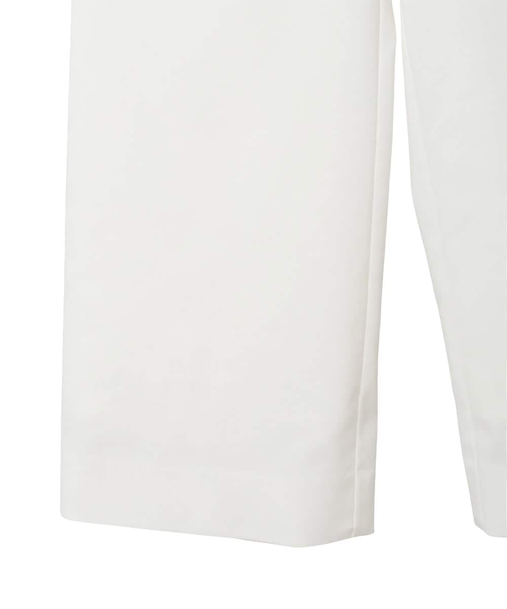 PYLGD31290 CHRISTIAN AUJARD(小さいサイズ)(メゾン ドゥ サンク) リネンリラックスワイドパンツ ホワイト