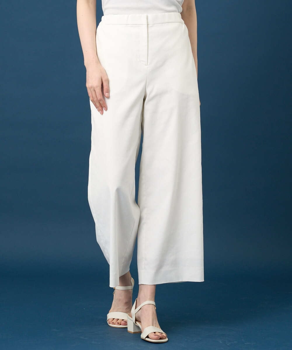 PYLGD31290 CHRISTIAN AUJARD(小さいサイズ)(メゾン ドゥ サンク) リラックスワイドパンツ ホワイト