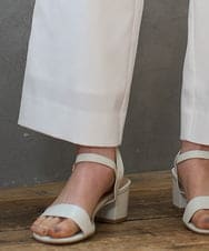 PYLGD31290 CHRISTIAN AUJARD(小さいサイズ)(メゾン ドゥ サンク) リネンリラックスワイドパンツ ホワイト