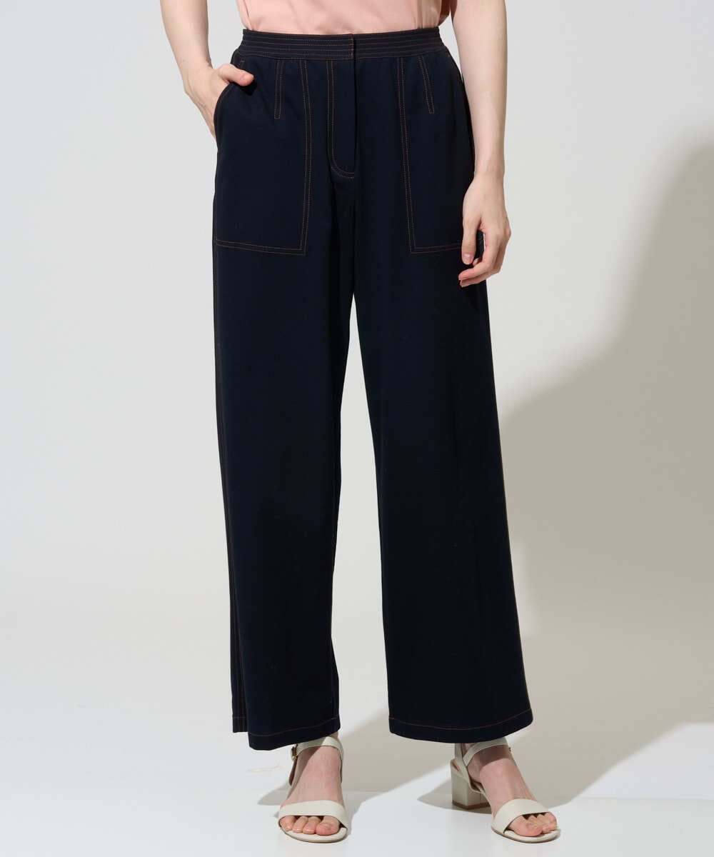 PYLGD42290 CHRISTIAN AUJARD(小さいサイズ)(メゾン ドゥ サンク) [セットアップ対応]ドライタッチジャージーパンツ ネイビー