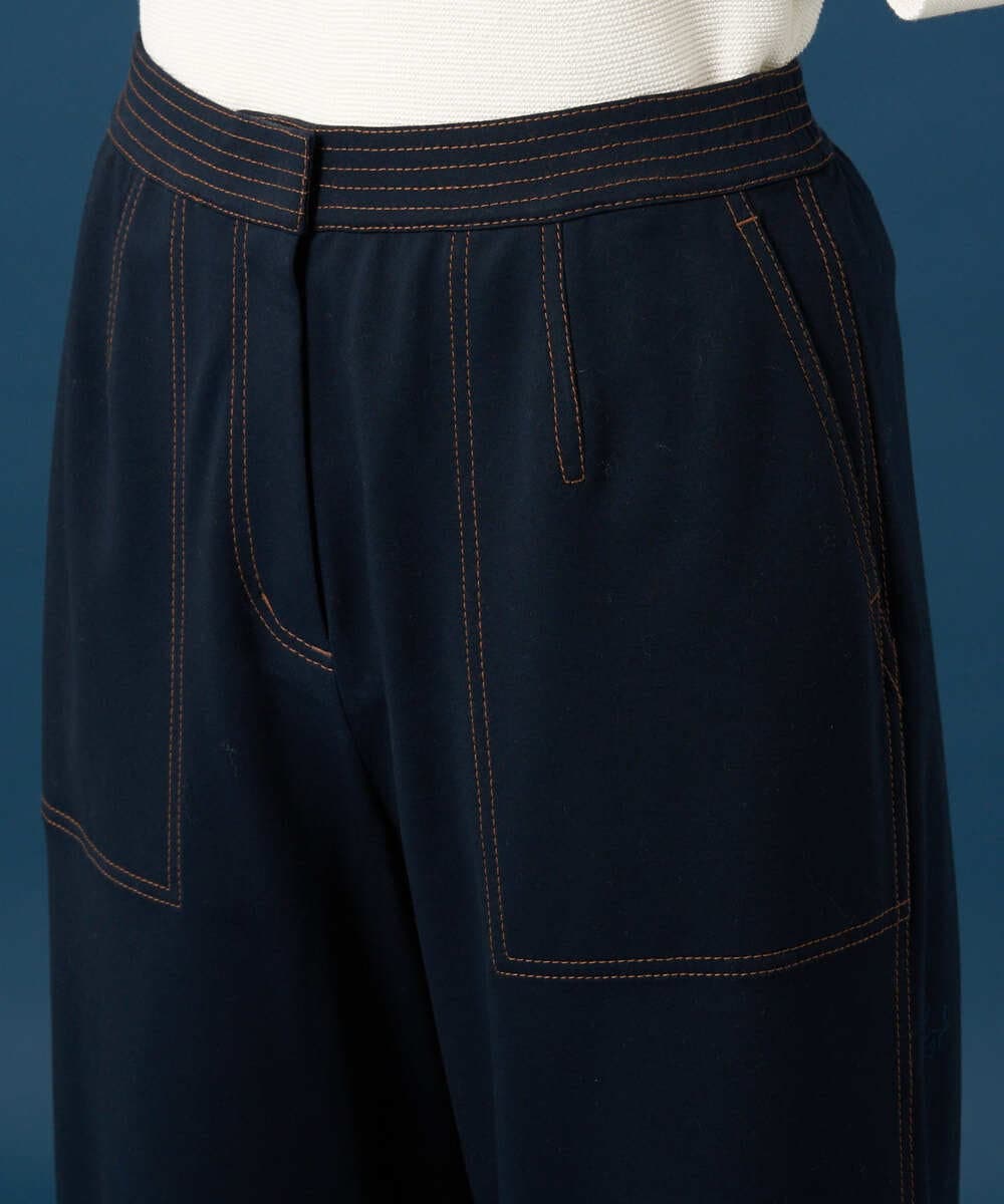 PYLGD42290 CHRISTIAN AUJARD(小さいサイズ)(メゾン ドゥ サンク) [セットアップ対応]ドライタッチジャージーパンツ ネイビー