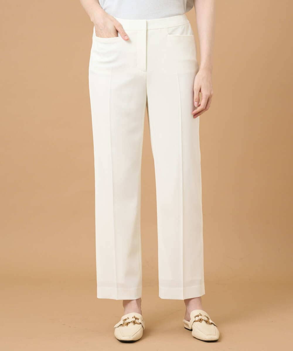 PYLGD64250 CHRISTIAN AUJARD(小さいサイズ)(メゾン ドゥ サンク) [接触冷感/速乾性/UV対策]エトリオンシャンブレーパンツ ホワイト