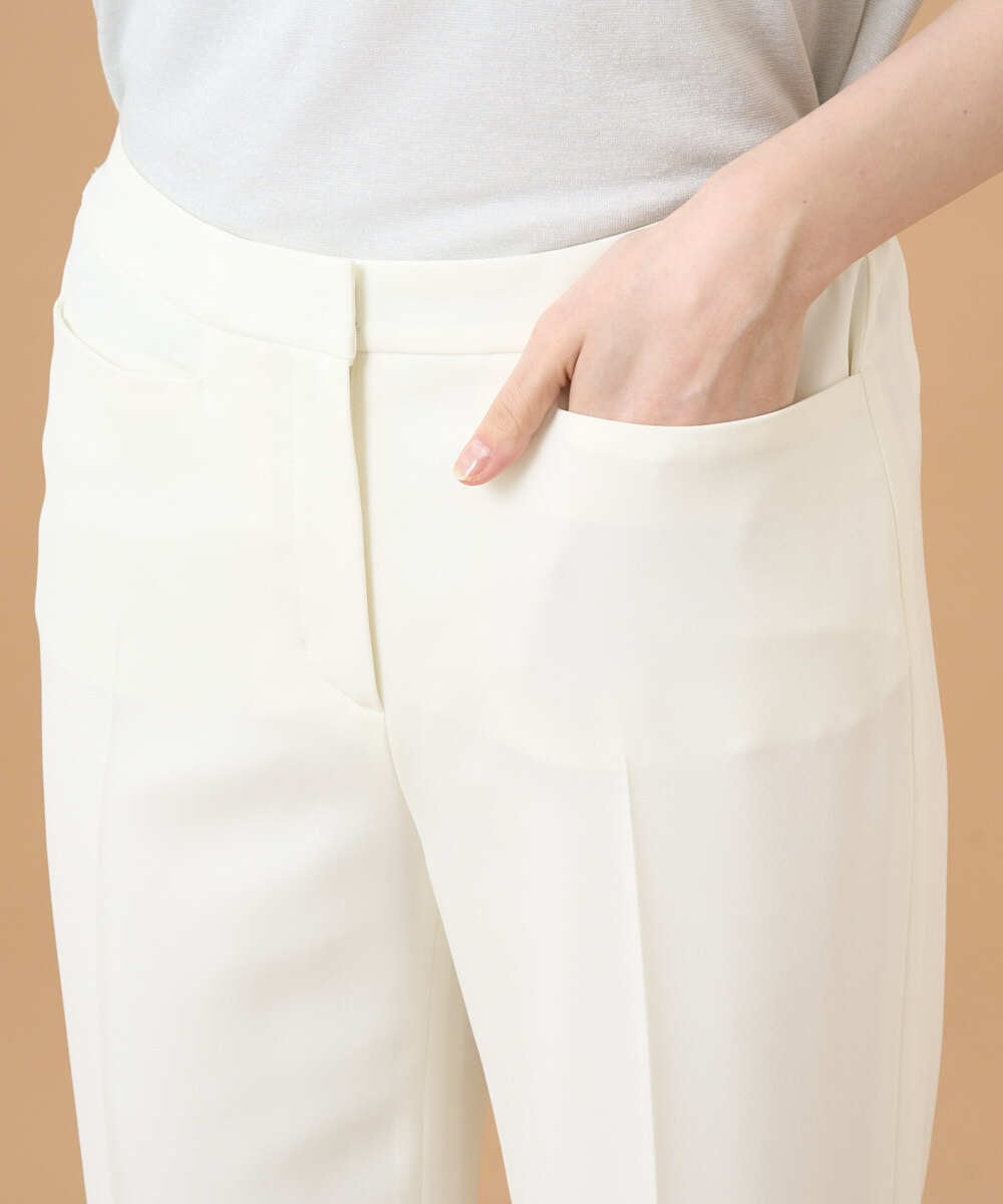 PYLGD64250 CHRISTIAN AUJARD(小さいサイズ)(メゾン ドゥ サンク) [接触冷感/速乾性/UV対策]エトリオンシャンブレーパンツ ホワイト