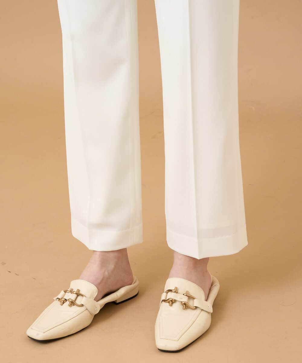 PYLGD64250 CHRISTIAN AUJARD(小さいサイズ)(メゾン ドゥ サンク) [接触冷感/速乾性/UV対策]エトリオンシャンブレーパンツ ホワイト