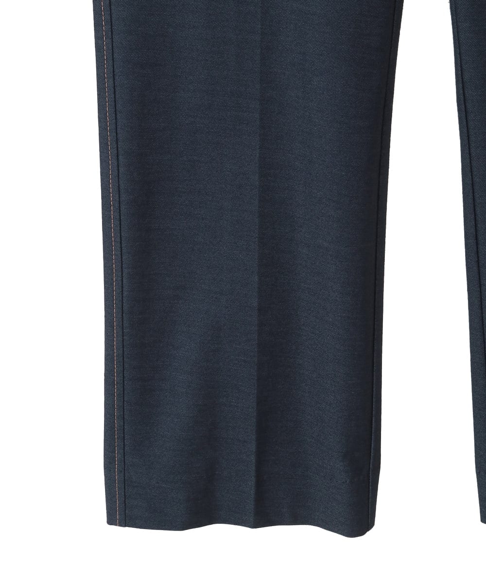 PYLGE07290 CHRISTIAN AUJARD(小さいサイズ)(メゾン ドゥ サンク) [セットアップ対応]ジャージーデニムパンツ ネイビー