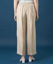 PYLGE14360 CHRISTIAN AUJARD(小さいサイズ)(メゾン ドゥ サンク) ワッシャーサテンセミワイドパンツ ベージュ