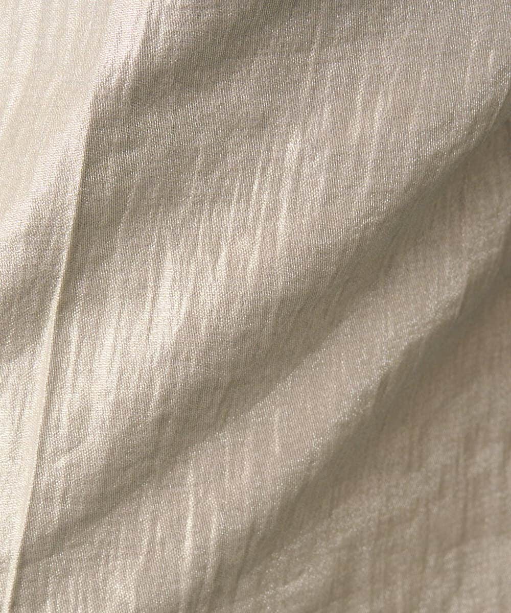 PYLGE14360 CHRISTIAN AUJARD(小さいサイズ)(メゾン ドゥ サンク) ワッシャーサテンセミワイドパンツ ベージュ