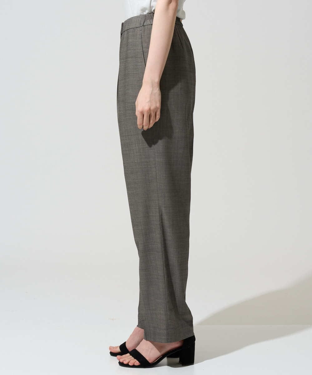 PYLGF59390 CHRISTIAN AUJARD(小さいサイズ)(メゾン ドゥ サンク) [イージーケア/セットアップ可能]サマーウールパンツ ブラウン