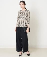 PYLGP48260 CHRISTIAN AUJARD(小さいサイズ)(メゾン ドゥ サンク) ストレートワイドパンツ ベージュ